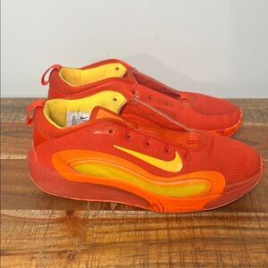 Nike Orange and Yellow Isofly Sneakers, Size 4Y
